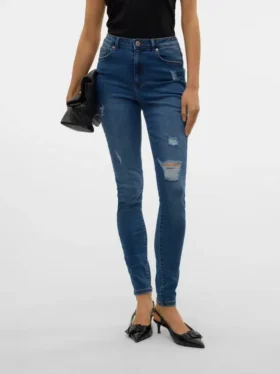 VMSophia-jeans med høy midje og smal passform