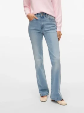 Vmtanna-jeans med høy midje og utvidet passform