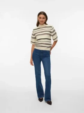 Vmtanna jeans med høy midje og utvidet passform