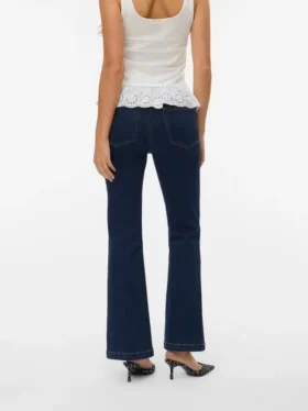 Vmtanna jeans med høy midje og utvidet passform