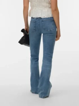 Vmtanna jeans med høy midje og utvidet passform