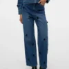 Vmtaylor jeans med middels høy midje og løs passform
