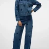 Vmtaylor jeans med middels høy midje og løs passform