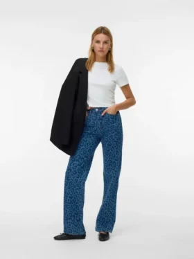 Vmtessa High Rise Wide Fit – Cropped-Jeans