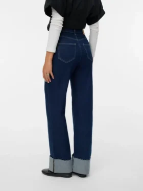 Vmtessa High Rise Wide Fit – Cropped-Jeans