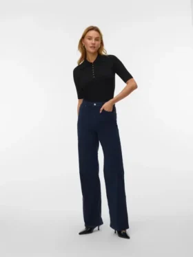 Vmtessa høytaljede corduroy-Jeans med vid passform