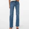 Vmtessa jeans med høy midje og rett passform