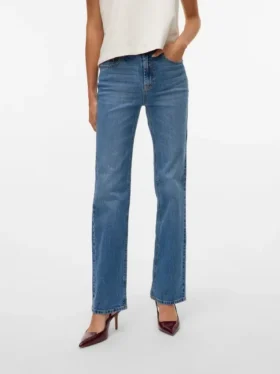 Vmtessa jeans med høy midje og rett passform