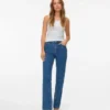 Vmtessa jeans med høy midje og rett passform