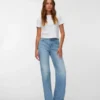 Vmtessa jeans med høy midje og rett passform