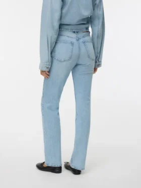 Vmtessa jeans med høy midje og rett passform