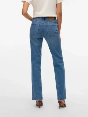Vmtessa jeans med høy midje og rett passform
