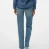 Vmtessa jeans med høy midje og rett passform