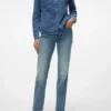 Vmtessa jeans med høy midje og rett passform