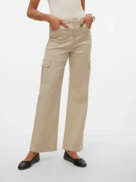 Vmtessa jeans med høy midje og vid passform