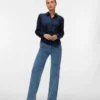 Vmtessa-jeans med høy midje og vid passform
