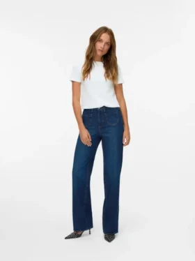 Vmtessa-jeans med høy midje og vid passform