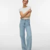 Vmtessa-jeans med høy midje og vid passform