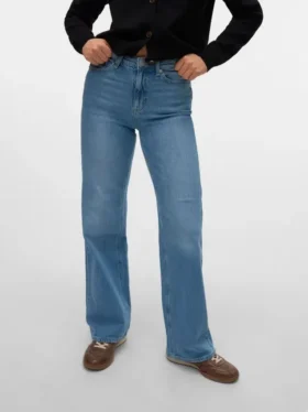 Vmtessa jeans med høy midje og vid passform