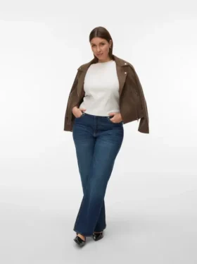 Vmtessa-jeans med høy midje og vid passform