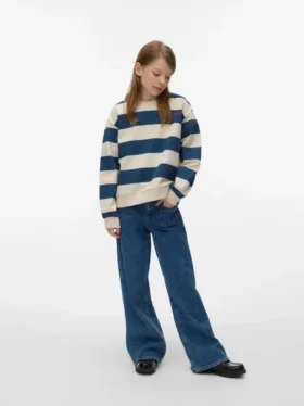 Vmtessa jeans med høy midje og vid passform