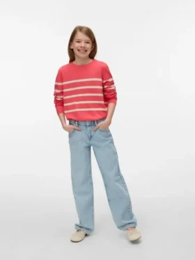 Vmtessa jeans med høy midje og vid passform