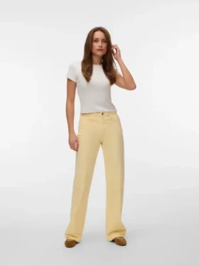 Vmtessa-jeans med høy midje og vid passform