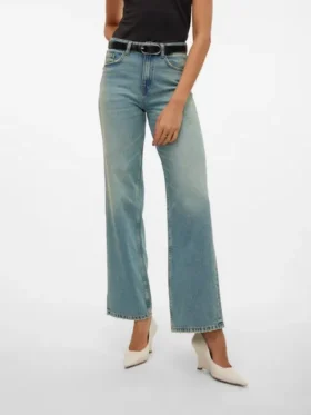 Vmtessa jeans med høy midje og vid passform