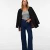 Vmtessa-jeans med høy midje og vid passform