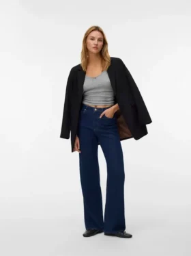 Vmtessa-jeans med høy midje og vid passform