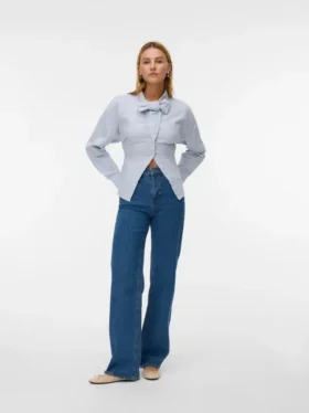 Vmtessa jeans med høy midje og vid passform