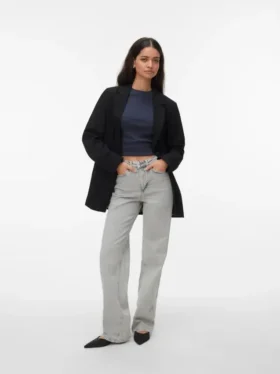 Vmtessa-jeans med høy midje og vid passform