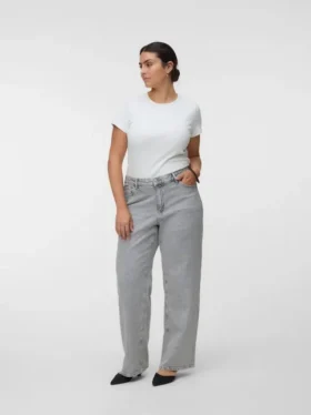 Vmtessa-jeans med høy midje og vid passform