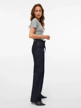 Vmtessa-jeans med høy midje og vid passform