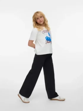 Vmtessa jeans med høy midje og vid passform