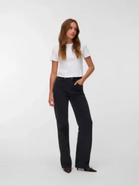 Vmtessa-jeans med høy midje og vid passform