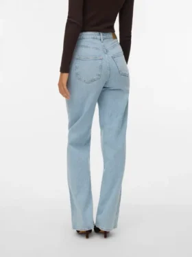 Vmtessa-jeans med høy midje og vid passform
