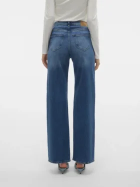 Vmtessa-jeans med høy midje og vid passform