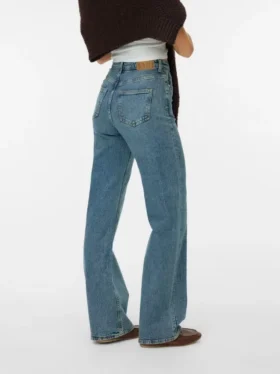 Vmtessa jeans med høy midje og vid passform