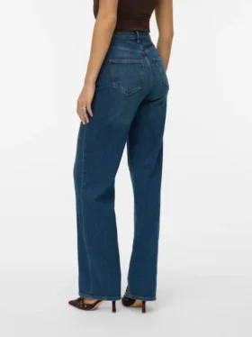 Vmtessa-jeans med høy midje og vid passform