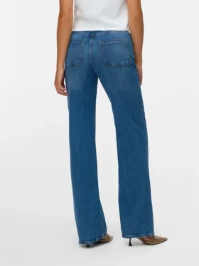 Vmtessa-jeans med høy midje og vid passform