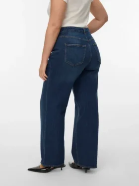 Vmtessa-jeans med høy midje og vid passform