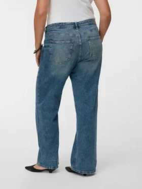 Vmtessa-jeans med høy midje og vid passform