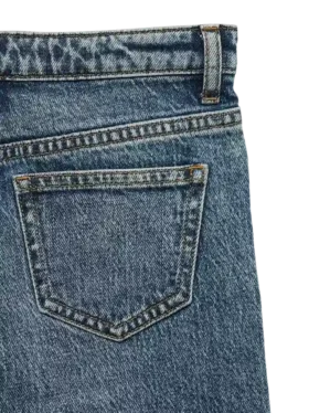 Vmtessa jeans med høy midje og vid passform