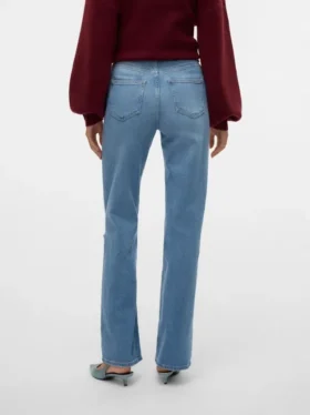 Vmtessa-jeans med høy midje og vid passform