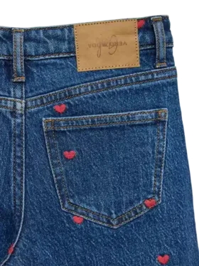 Vmtessa jeans med høy midje og vid passform