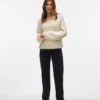 Vmtessa-jeans med høy midje og vid passform
