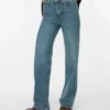 Vmtessa jeans med høy midje og vid passform