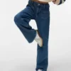 Vmtessa jeans med høy midje og vid passform