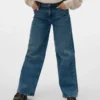 Vmtessa jeans med høy midje og vid passform